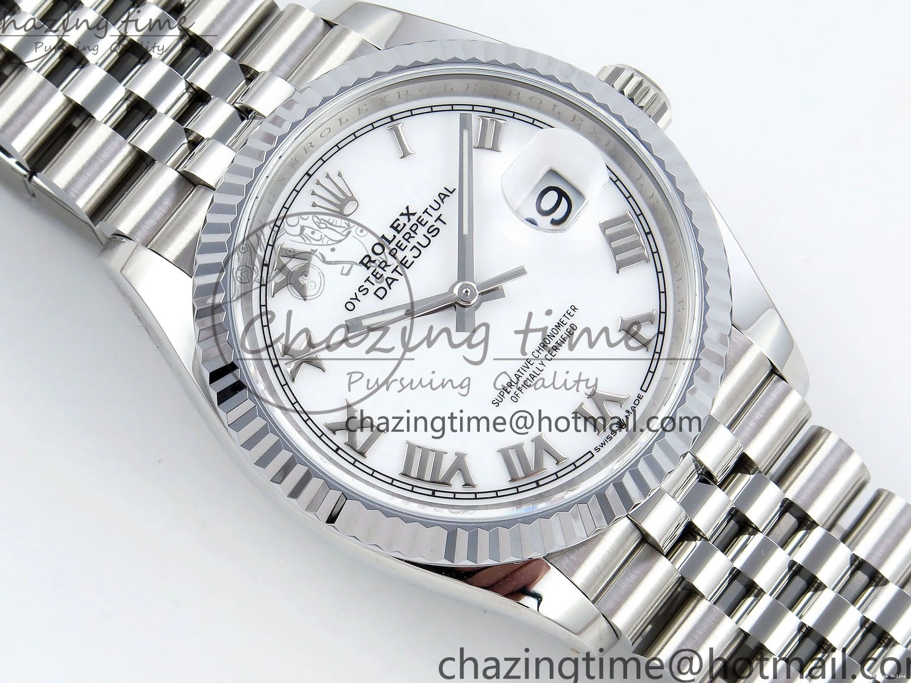 0524 Classic Datejust 36mm 126234 904L Steel HGF 1:1 Best Edition White Dial Roman Number Markers on SS Bracelet VR 1484